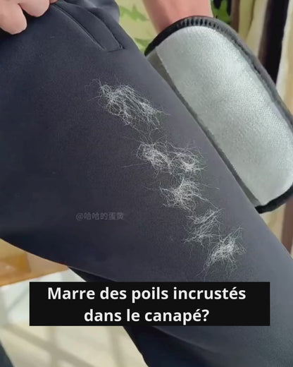 Brosse électrostatique anti-poils pour chat et chien